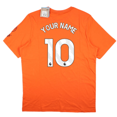 2023-2024 Man City FtblCore Graphic Tee (Cayenne Pepper) (Your Name)