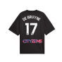 2023-2024 Man City FtblNrgy Jersey (Black) (DE BRUYNE 17)