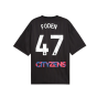 2023-2024 Man City FtblNrgy Jersey (Black) (FODEN 47)