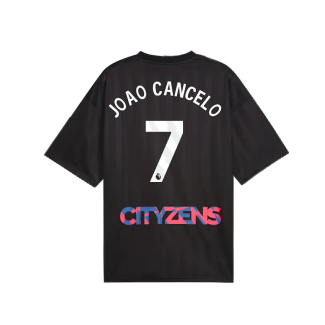 2023-2024 Man City FtblNrgy Jersey (Black) (JOAO CANCELO 7)