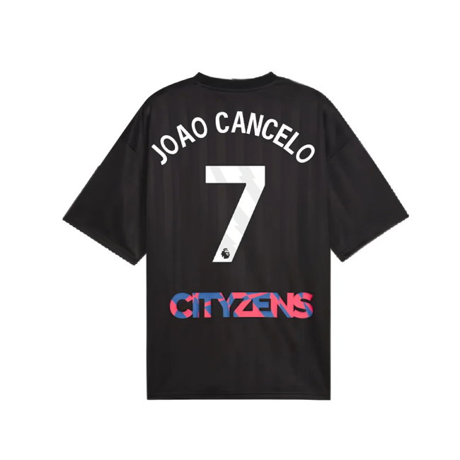 2023-2024 Man City FtblNrgy Jersey (Black) (JOAO CANCELO 7)