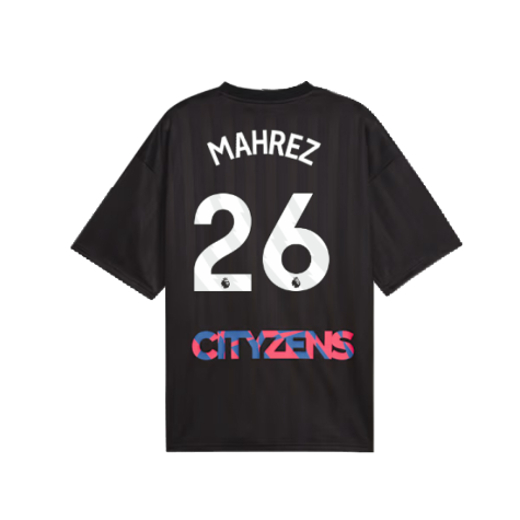 2023-2024 Man City FtblNrgy Jersey (Black) (MAHREZ 26)