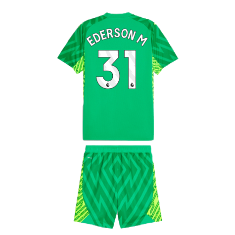 2023-2024 Man City Goalkeeper Mini Kit (Green) (Ederson M 31)