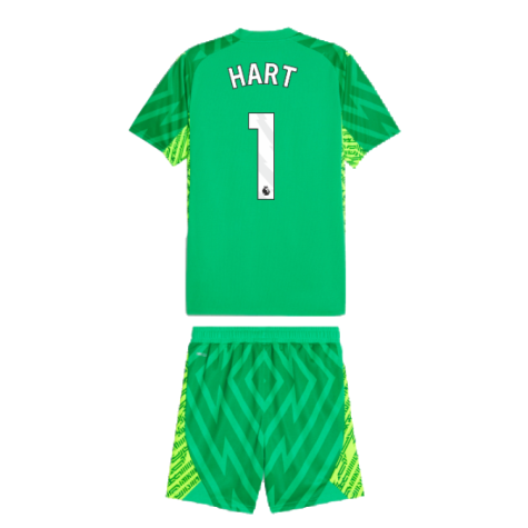 2023-2024 Man City Goalkeeper Mini Kit (Green) (Hart 1)