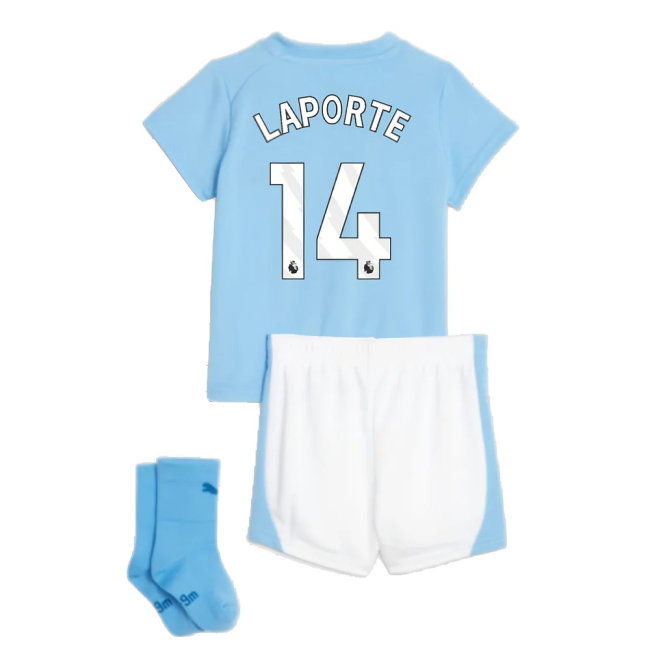 2023-2024 Man City Home Baby Kit (LAPORTE 14)