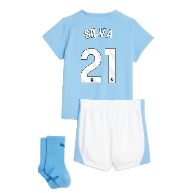 2023-2024 Man City Home Baby Kit (SILVA 21)