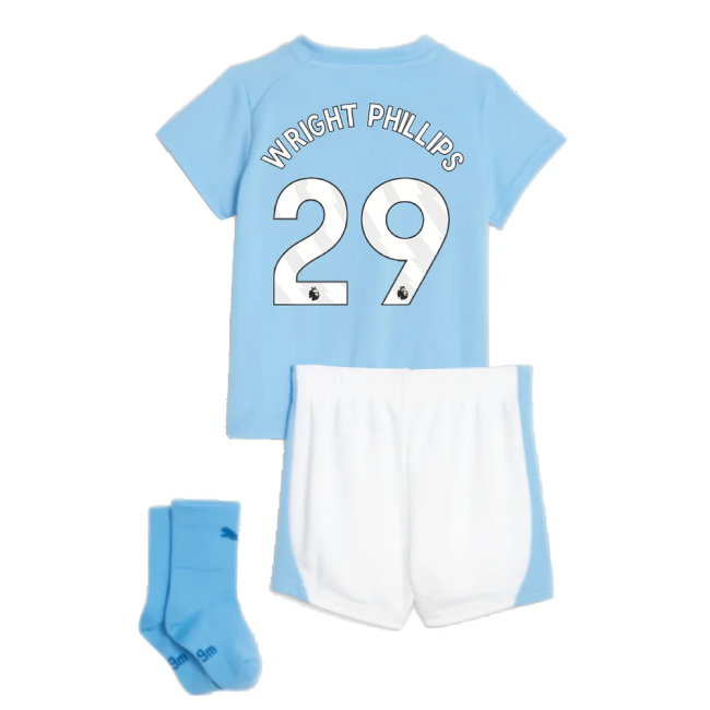 2023-2024 Man City Home Baby Kit (WRIGHT PHILLIPS 29)