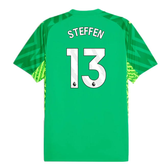 2023-2024 Man City Home Goalkeeper Shirt (Green) (Steffen 13)