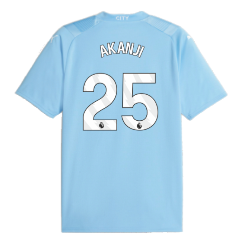 2023-2024 Man City Home Shirt (AKANJI 25)