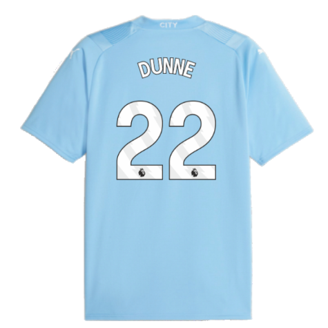 2023-2024 Man City Home Shirt (DUNNE 22)