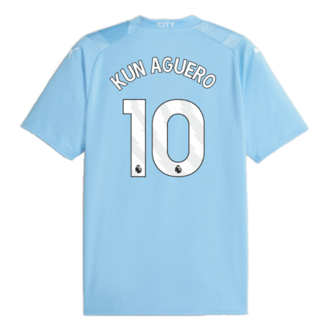 2023-2024 Man City Home Shirt (KUN AGUERO 10)