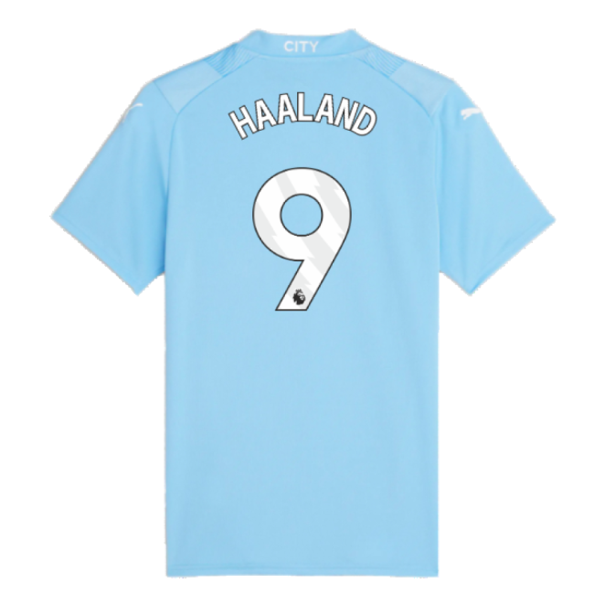 2023-2024 Man City Home Shirt (Ladies) (HAALAND 9)
