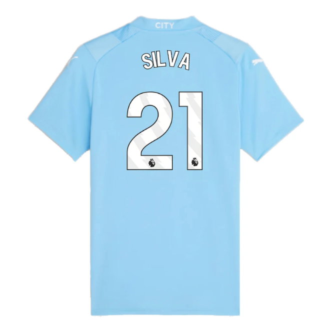 2023-2024 Man City Home Shirt (Ladies) (SILVA 21)