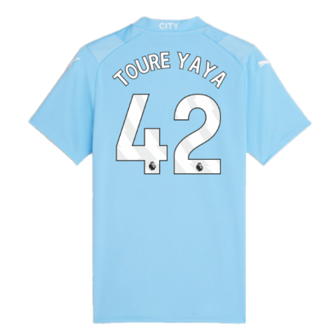 2023-2024 Man City Home Shirt (Ladies) (TOURE YAYA 42)