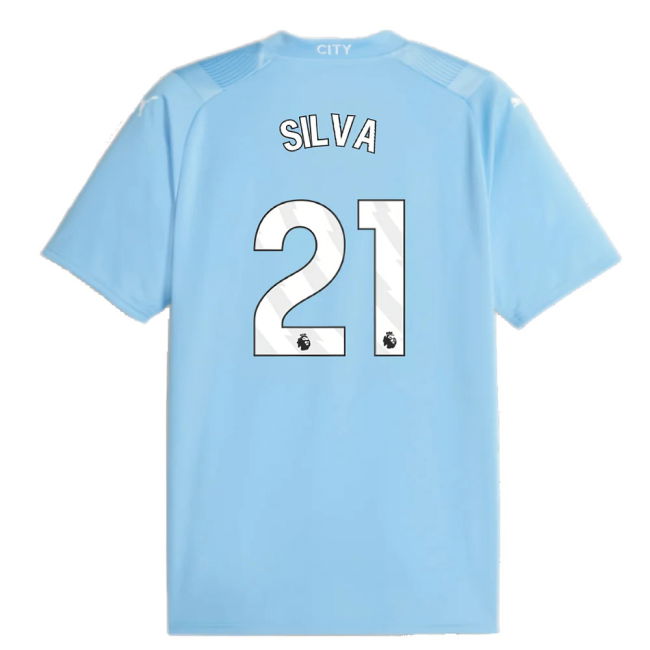 2023-2024 Man City Home Shirt (SILVA 21)