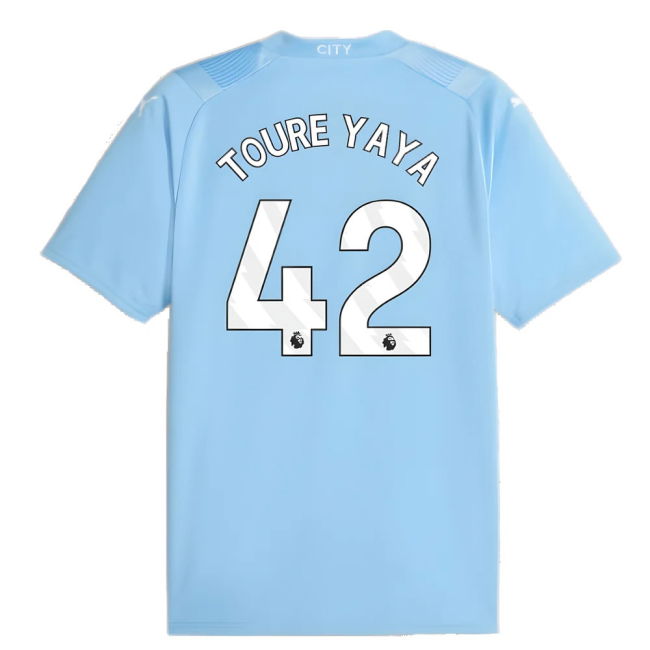 2023-2024 Man City Home Shirt (TOURE YAYA 42)