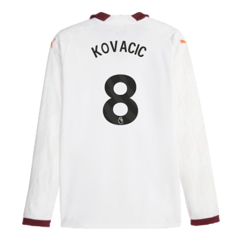 2023-2024 Man City Long Sleeve Away Shirt (Kovacic 8)