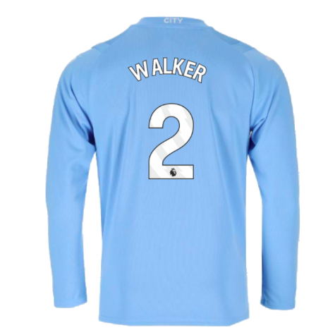 2023-2024 Man City Long Sleeve Home Shirt (WALKER 2)