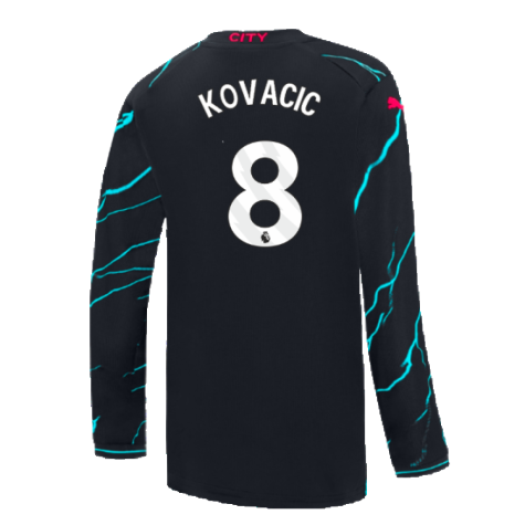2023-2024 Man City Long Sleeve Third Shirt (Kids) (Kovacic 8)