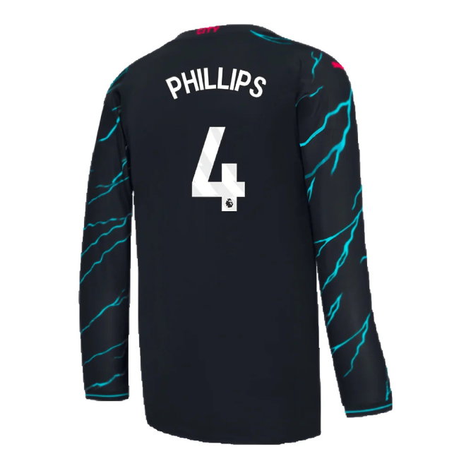 2023-2024 Man City Long Sleeve Third Shirt (PHILLIPS 4)