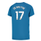 2023-2024 Man City Pre-Match Jersey (Lake Blue) - Kids (DE BRUYNE 17)