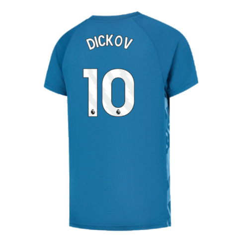 2023-2024 Man City Pre-Match Jersey (Lake Blue) - Kids (DICKOV 10)