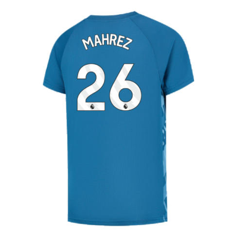 2023-2024 Man City Pre-Match Jersey (Lake Blue) - Kids (MAHREZ 26)