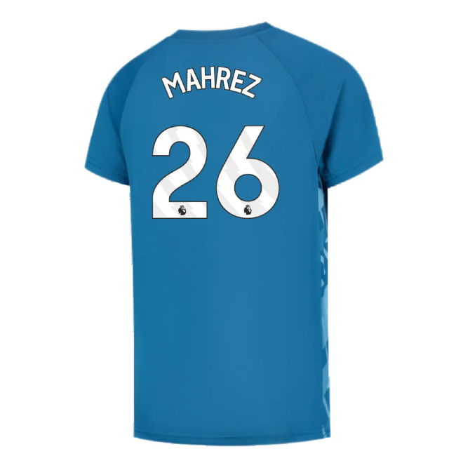 2023-2024 Man City Pre-Match Jersey (Lake Blue) - Kids (MAHREZ 26)