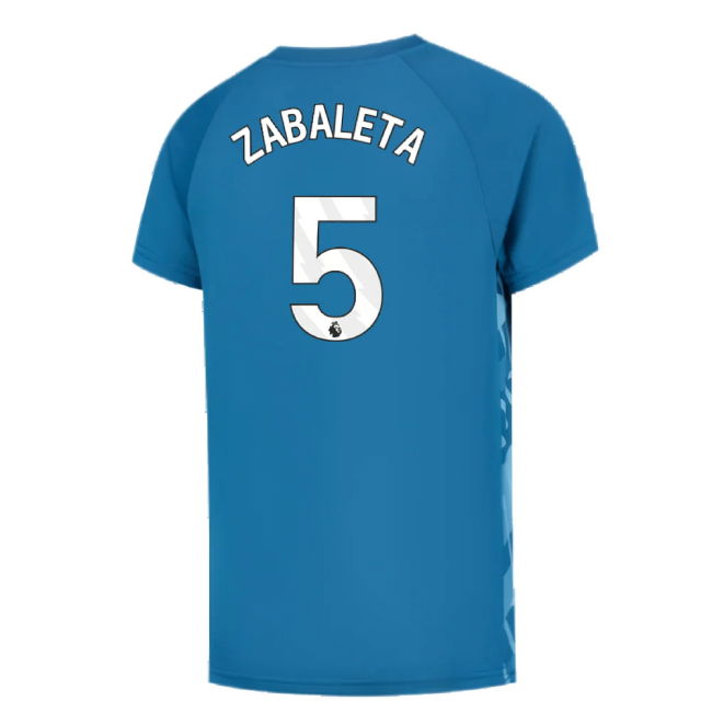 2023-2024 Man City Pre-Match Jersey (Lake Blue) - Kids (ZABALETA 5)