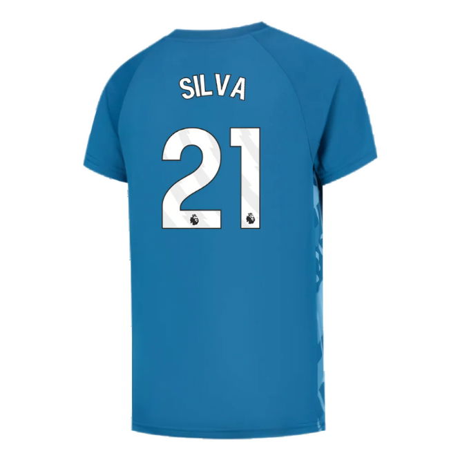 2023-2024 Man City Pre-Match Jersey (Lake Blue) (SILVA 21)