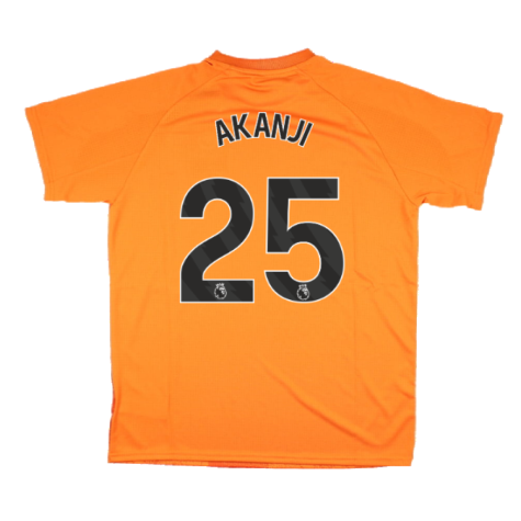 2023-2024 Man City Pre-Match Jersey (Orange) - Kids (AKANJI 25)