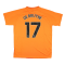 2023-2024 Man City Pre-Match Jersey (Orange) - Kids (DE BRUYNE 17)