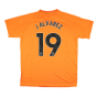 2023-2024 Man City Pre-Match Jersey (Orange) - Kids (J ALVAREZ 19)