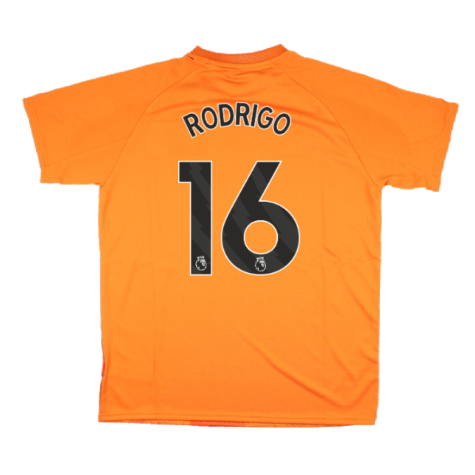2023-2024 Man City Pre-Match Jersey (Orange) - Kids (RODRIGO 16)