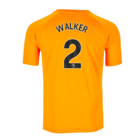 2023-2024 Man City Pre-Match Jersey (Orange) (WALKER 2)