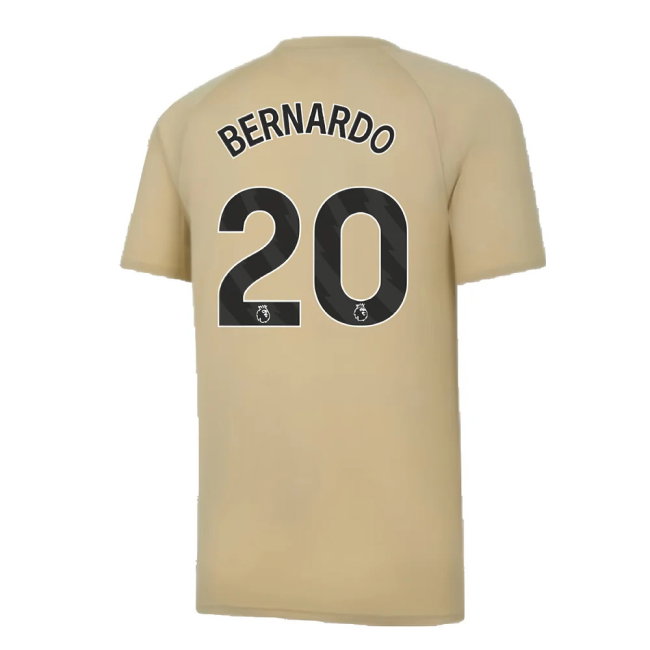 2023-2024 Man City Prematch SS Jersey (Granola) (BERNARDO 20)