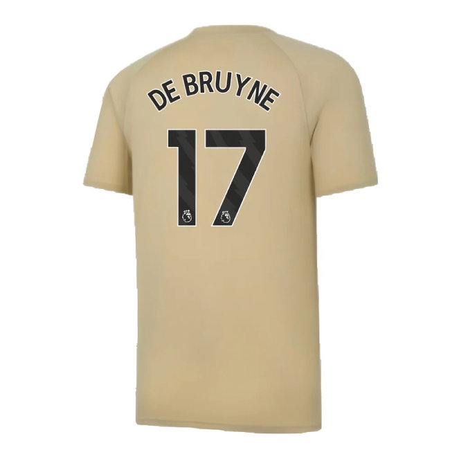 2023-2024 Man City Prematch SS Jersey (Granola) (DE BRUYNE 17)