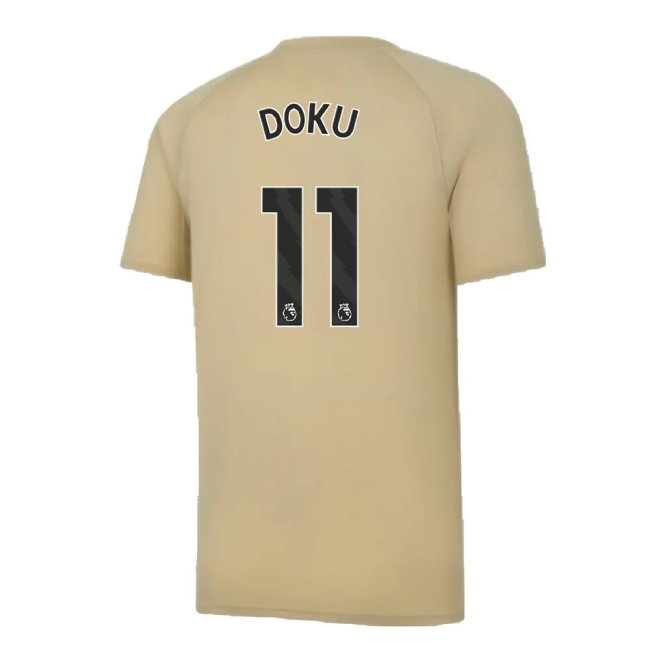 2023-2024 Man City Prematch SS Jersey (Granola) (Doku 11)