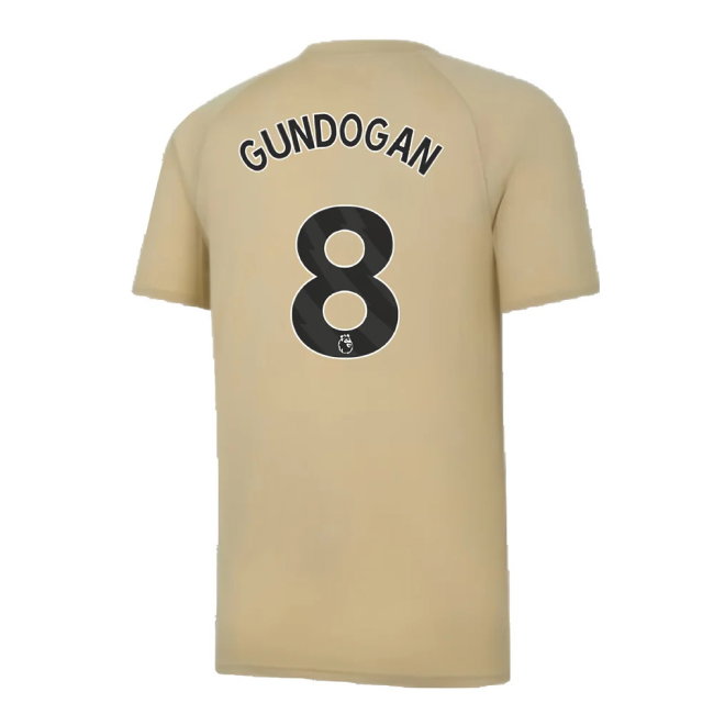 2023-2024 Man City Prematch SS Jersey (Granola) (GUNDOGAN 8)