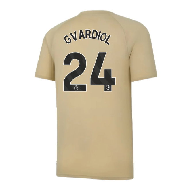 2023-2024 Man City Prematch SS Jersey (Granola) - Kids (Gvardiol 24)