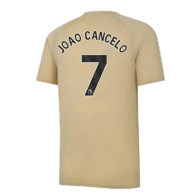 2023-2024 Man City Prematch SS Jersey (Granola) - Kids (JOAO CANCELO 7)
