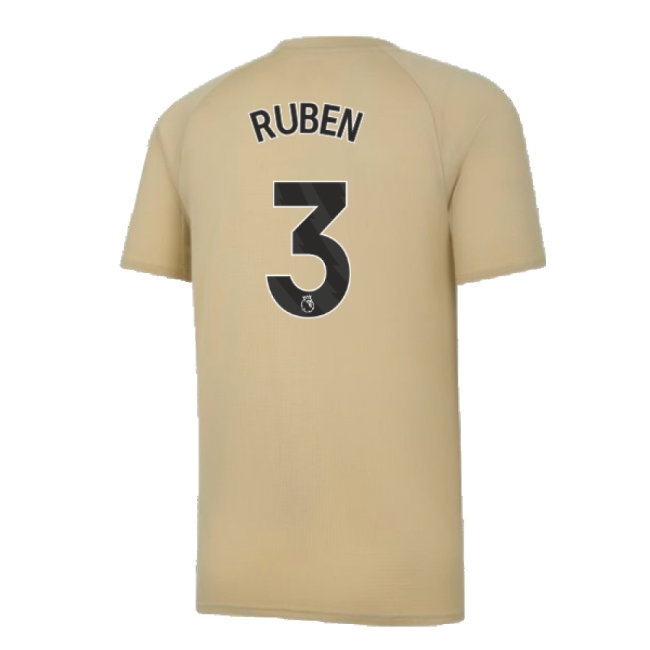 2023-2024 Man City Prematch SS Jersey (Granola) - Kids (RUBEN 3)