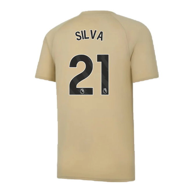 2023-2024 Man City Prematch SS Jersey (Granola) (SILVA 21)