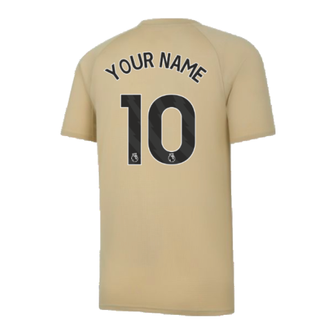 2023-2024 Man City Prematch SS Jersey (Granola) (Your Name)