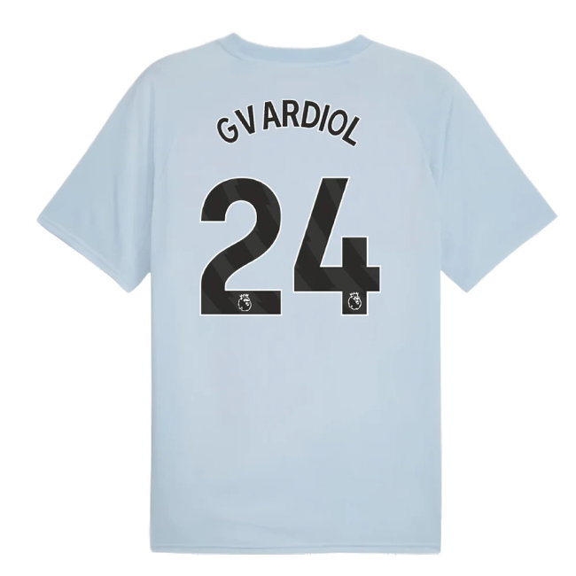 2023-2024 Man City Prematch SS Jersey (Silver Sky) (Gvardiol 24)