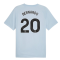 2023-2024 Man City Prematch SS Jersey (Silver Sky) - Kids (BERNARDO 20)