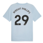 2023-2024 Man City Prematch SS Jersey (Silver Sky) - Kids (WRIGHT PHILLIPS 29)