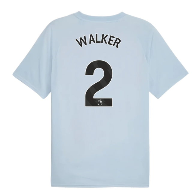 2023-2024 Man City Prematch SS Jersey (Silver Sky) (WALKER 2)