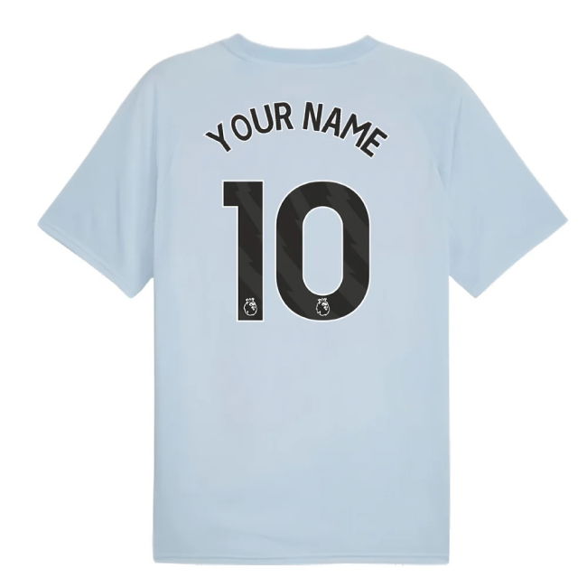 2023-2024 Man City Prematch SS Jersey (Silver Sky) (Your Name)