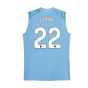 2023-2024 Man City Sleeveless Training Jersey (Light Blue) (DUNNE 22)